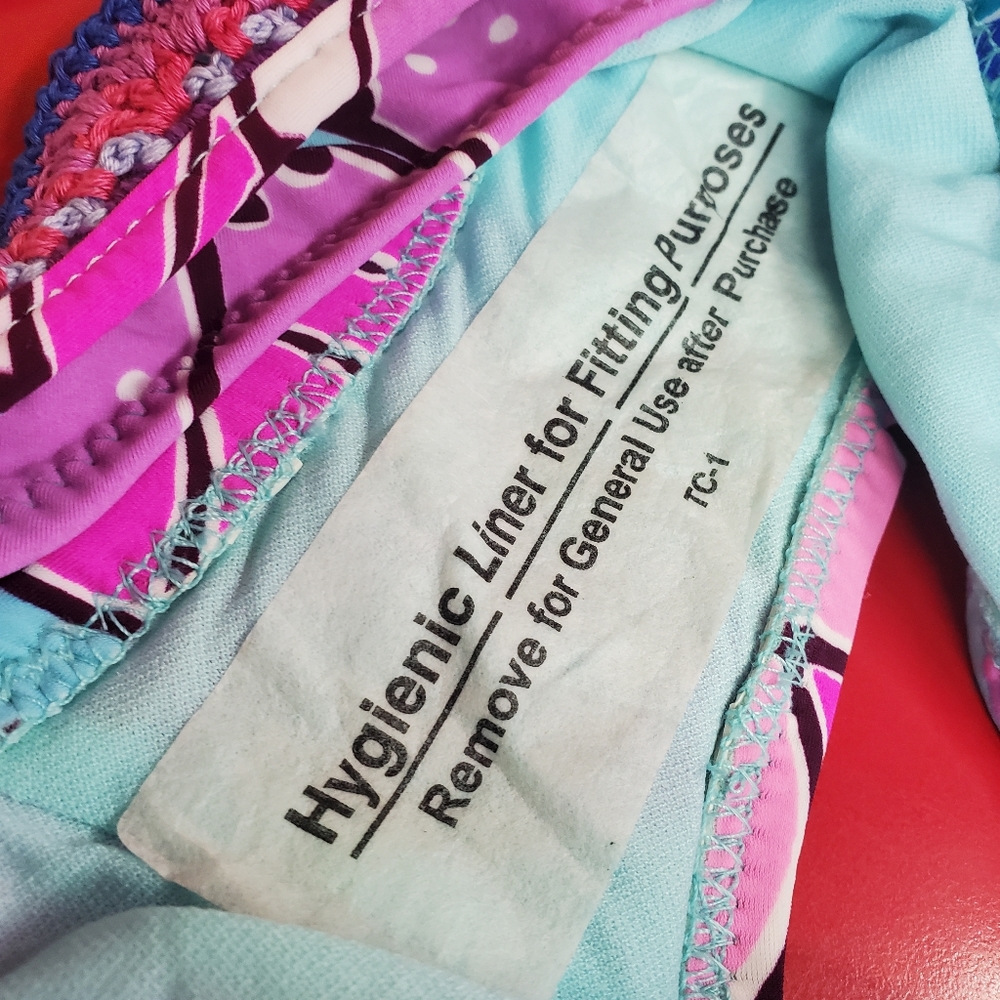 NWT CALIFORNIA WAVES Hawaiian Floral Crochet Tie Bikini Bottom - Small - Picture 5 of 7